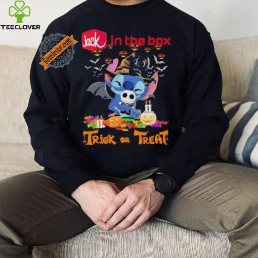 Baby Stitch Hug Baby Jack Skellington Jack in the Box Trick Or Treat Halloween 2024 shirt