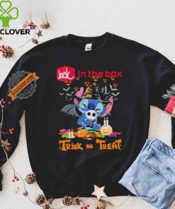 Baby Stitch Hug Baby Jack Skellington Jack in the Box Trick Or Treat Halloween 2024 shirt