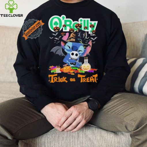 Baby Stitch Hug Baby Jack Skellington O’Reilly Trick Or Treat Halloween 2024 shirt