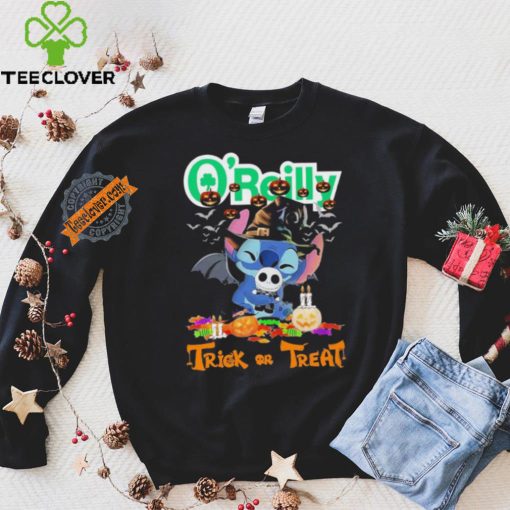 Baby Stitch Hug Baby Jack Skellington O’Reilly Trick Or Treat Halloween 2024 shirt