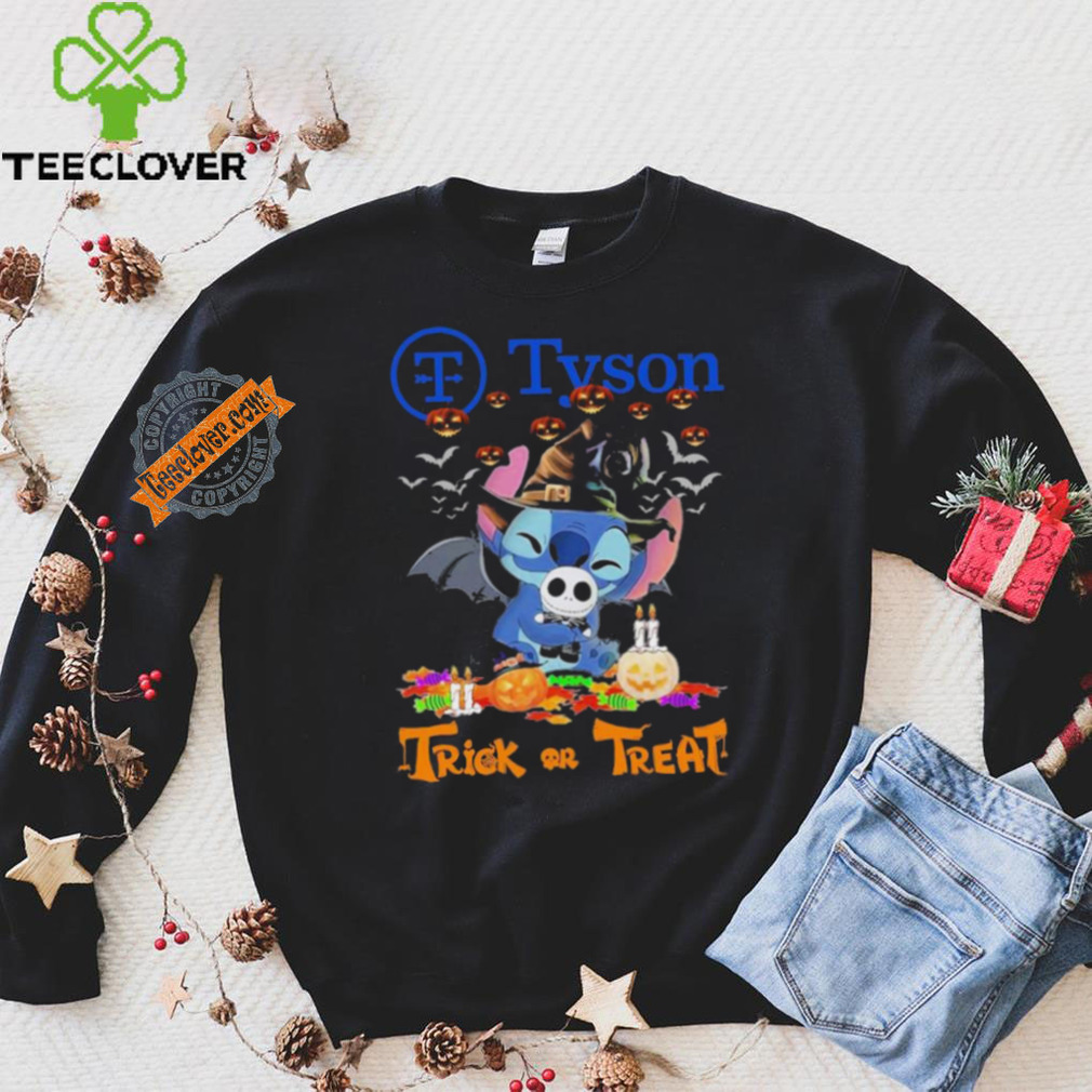 Baby Stitch Hug Baby Jack Skellington Tyson Trick Or Treat Halloween 2024 shirt Baby Stitch Hug Baby Jack Skellington Tyson Trick Or Treat Halloween 2024 shirt