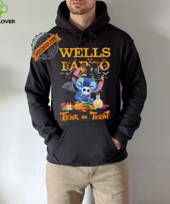 Baby Stitch Hug Baby Jack Skellington Wells Fargo Trick Or Treat Halloween 2024 shirt