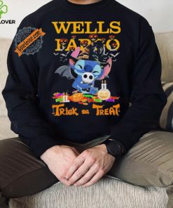 Baby Stitch Hug Baby Jack Skellington Wells Fargo Trick Or Treat Halloween 2024 shirt