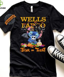 Baby Stitch Hug Baby Jack Skellington Wells Fargo Trick Or Treat Halloween 2024 shirt