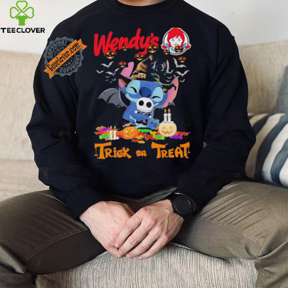Baby Stitch Hug Baby Jack Skellington Wendy’s Trick Or Treat Halloween 2024 shirt Baby Stitch Hug Baby Jack Skellington Wendy’s Trick Or Treat Halloween 2024 shirt