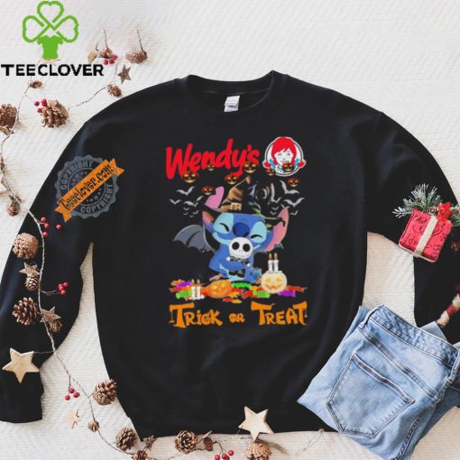 Baby Stitch Hug Baby Jack Skellington Wendy’s Trick Or Treat Halloween 2024 shirt