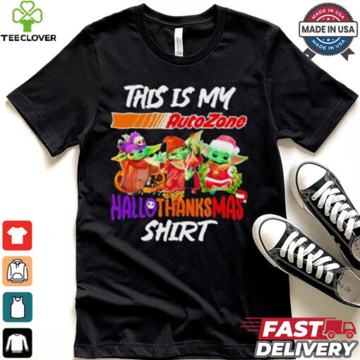 Baby Yoda AutoZone This Is My Hallothanksmas Shirt
