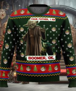 Baby Yoda Boomer Star Wars Ugly Christmas Sweater