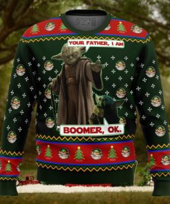 Baby Yoda Boomer Star Wars Ugly Christmas Sweater