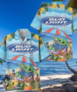 Baby Yoda Bud Light Hawaiian Shirt