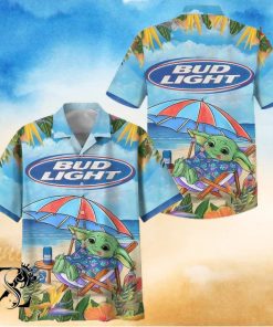 Baby Yoda Bud Light Hawaiian Shirt