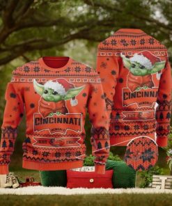 Baby Yoda Cincinnati Football Est 1968 Bengals Gifts Sweater