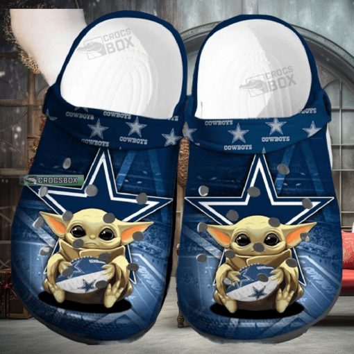 Baby Yoda Dallas Cowboys Crocs Kids