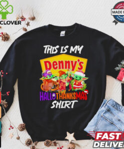 Baby Yoda Denny’s This Is My Hallothanksmas Shirt