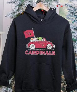 Baby Yoda Drive A Car Arizona Cardinals Football Flag Logo Shirt