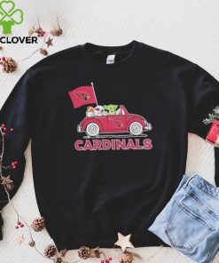 Baby Yoda Drive A Car Arizona Cardinals Football Flag Logo Shirt