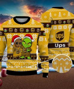 Baby Yoda Grinch Friend Ups Cute Ugly Christmas Sweater For Men And Women Holiday Gift