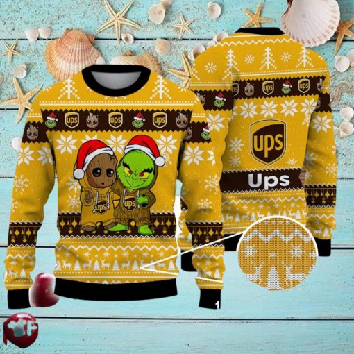 Baby Yoda Grinch Friend Ups Cute Ugly Christmas Sweater For Men And Women Holiday Gift
