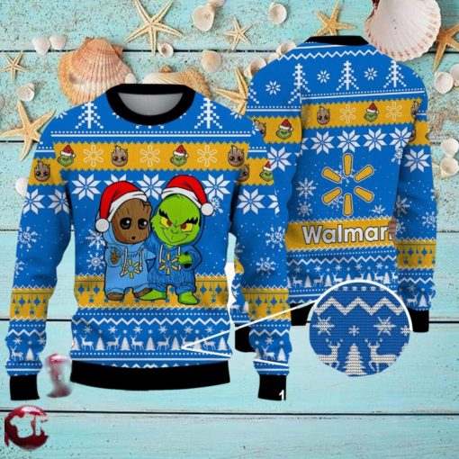 Baby Yoda Grinch Friend Walmart Cute Ugly Christmas Sweater For Men And Women Holiday Gift