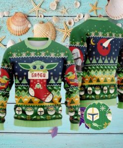 Baby Yoda Grogu Ugly Christmas Sweater, Darth Vader The Mandalorian Sweater