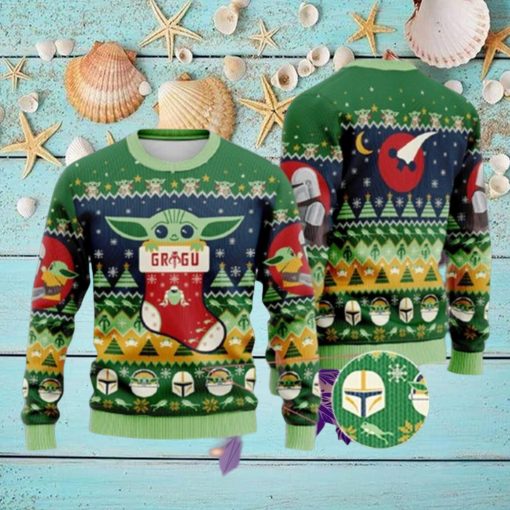 Baby Yoda Grogu Ugly Christmas Sweater, Darth Vader The Mandalorian Sweater