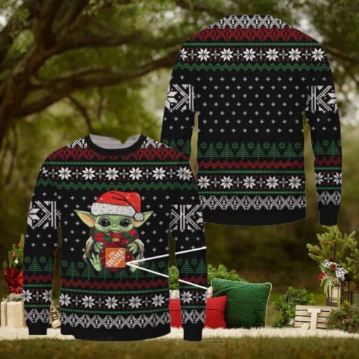 Baby Yoda Home Depot Merry Ugly Christmas Sweater Gift For Men Women