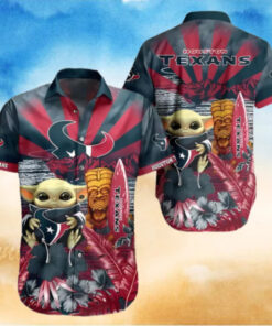 Baby Yoda Houston Texans Hawaiian Shirt