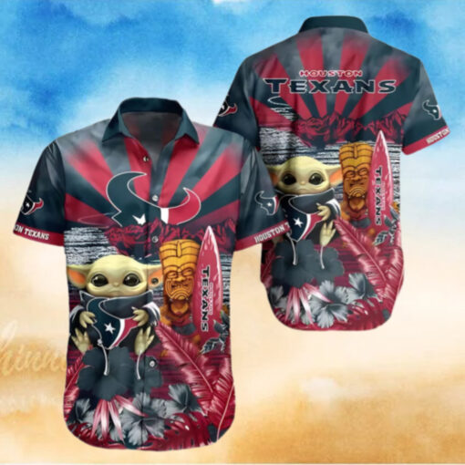 Baby Yoda Houston Texans Hawaiian Shirt