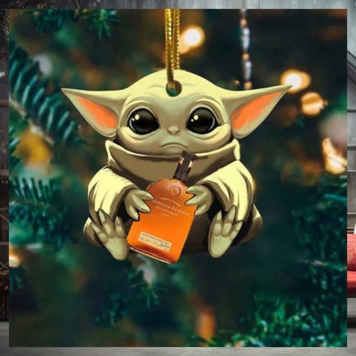 Baby Yoda Hug Alcohol Bottle For Whiskey Lovers 2023 Christmas Star Wars Gift Ornament