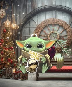 Baby Yoda Hug Ballon d’Or 2023 Cute Tree Decorations Christmas Gift Ornament