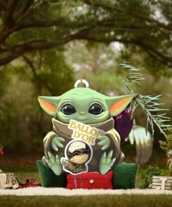 Baby Yoda Hug Ballon d’Or 2023 Cute Tree Decorations Christmas Gift Ornament