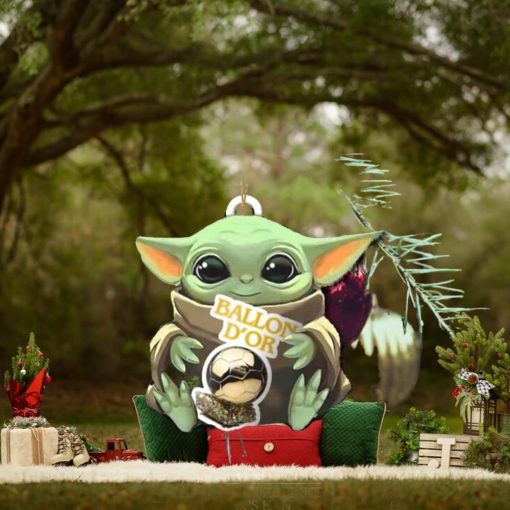 Baby Yoda Hug Ballon d’Or 2023 Cute Tree Decorations Christmas Gift Ornament