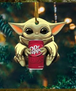 Baby Yoda Hug Dr Pepper Ultra For Beer Lovers 2023 Christmas Star Wars Gift Ornament