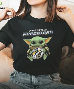 Baby Yoda Hug Nashville Predators Shirt