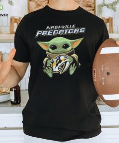 Baby Yoda Hug Nashville Predators Shirt