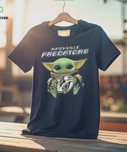Baby Yoda Hug Nashville Predators Shirt