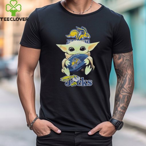 Baby Yoda Hug Rugby South Dakota State Jackrabbits 2024 Shirt