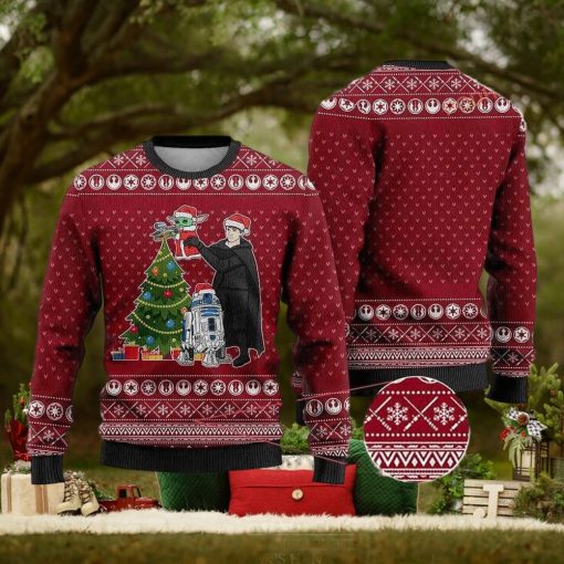 Baby Yoda Luke Star Wars Ugly Christmas Sweater