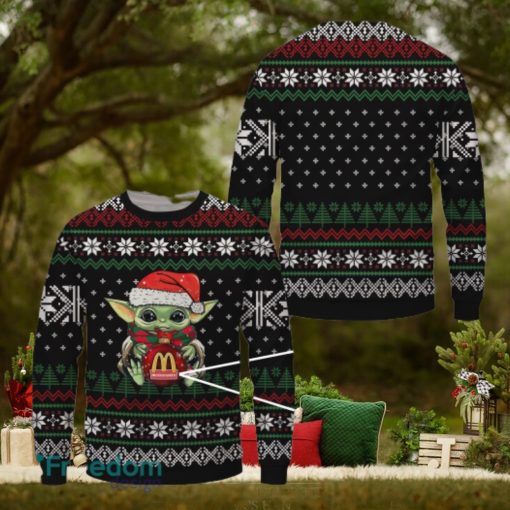 Baby Yoda Mcdonald’s Merry Ugly Christmas Sweater Gift For Men Women