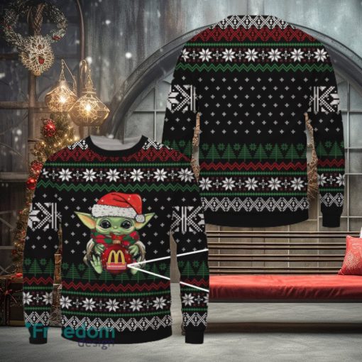 Baby Yoda Mcdonald’s Merry Ugly Christmas Sweater Gift For Men Women