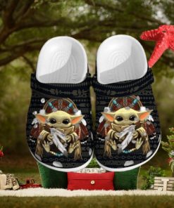 Baby Yoda Native American Unique Gifts For Star Wars Fan Love Independence Us Day Crocs Clog Shoes Star Wars Slippers Adults Classic Movie Gift For Mens Womens Crocs Clogs