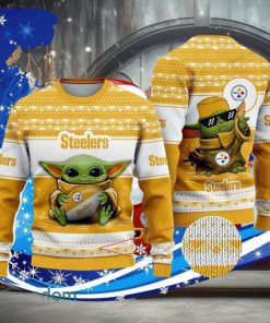 Baby Yoda Nfl Pittsburgh Steelers Ugly Christmas Sweater Special Gift For Men Women