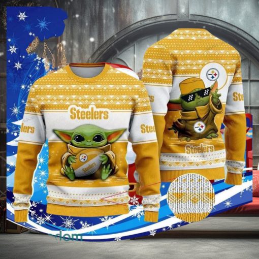 Baby Yoda Nfl Pittsburgh Steelers Ugly Christmas Sweater Special Gift For Men Women