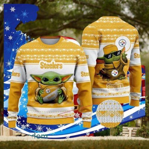 Baby Yoda Nfl Pittsburgh Steelers Ugly Christmas Sweater Special Gift For Men Women