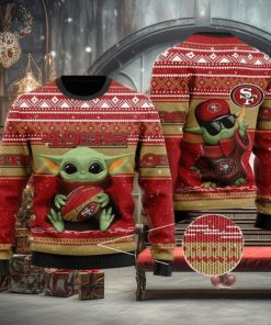 Baby Yoda San Francisco 49ers Christmas Ugly Sweater