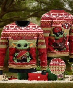 Baby Yoda San Francisco 49ers Christmas Ugly Sweater
