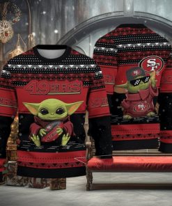 Baby Yoda San Francisco 49ers Ugly Christmas Sweater