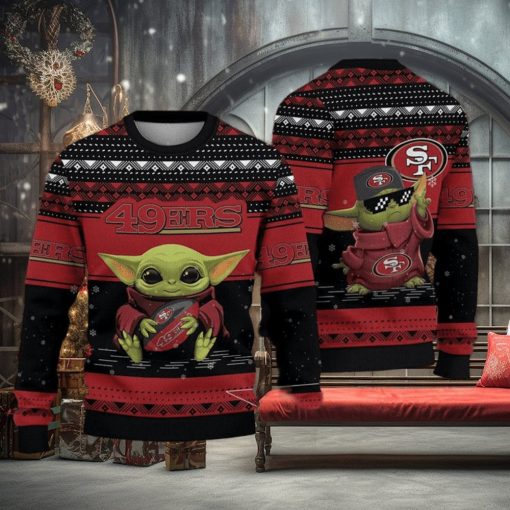Baby Yoda San Francisco 49ers Ugly Christmas Sweater