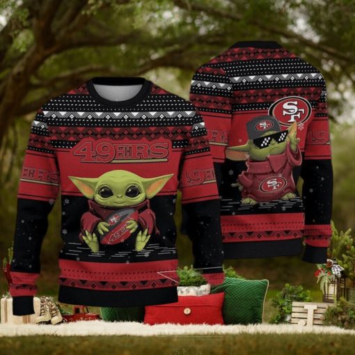 Baby Yoda San Francisco 49ers Ugly Christmas Sweater