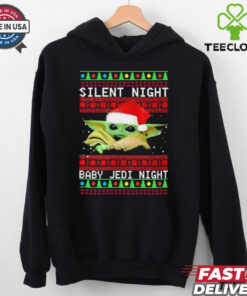 Baby Yoda Silent Night Baby Jedi Night ugly christmas shirt